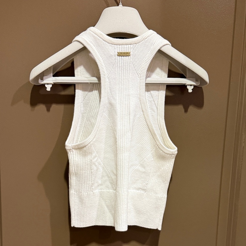 Alala Ivory Ribbed Knit Tank Top - Picture 3 of 3